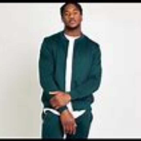 Good Councel Pippen track jacket with gold zip 2xl GREEN